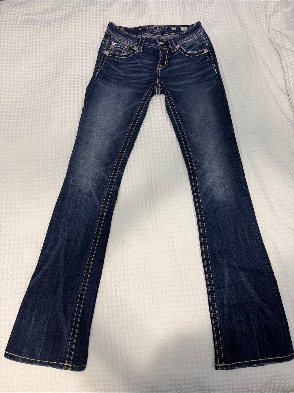 Miss Me Dark Blue Flare Jeans